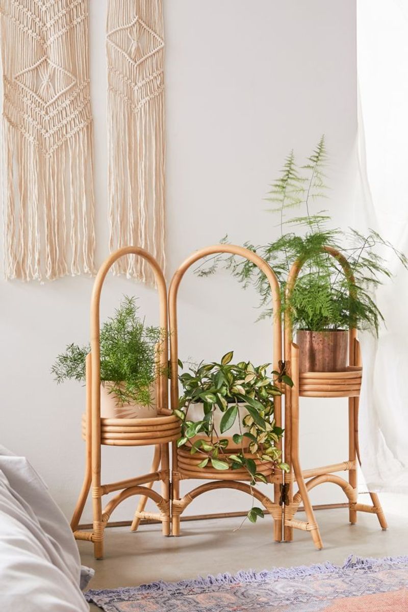 Wicker Plant Stands