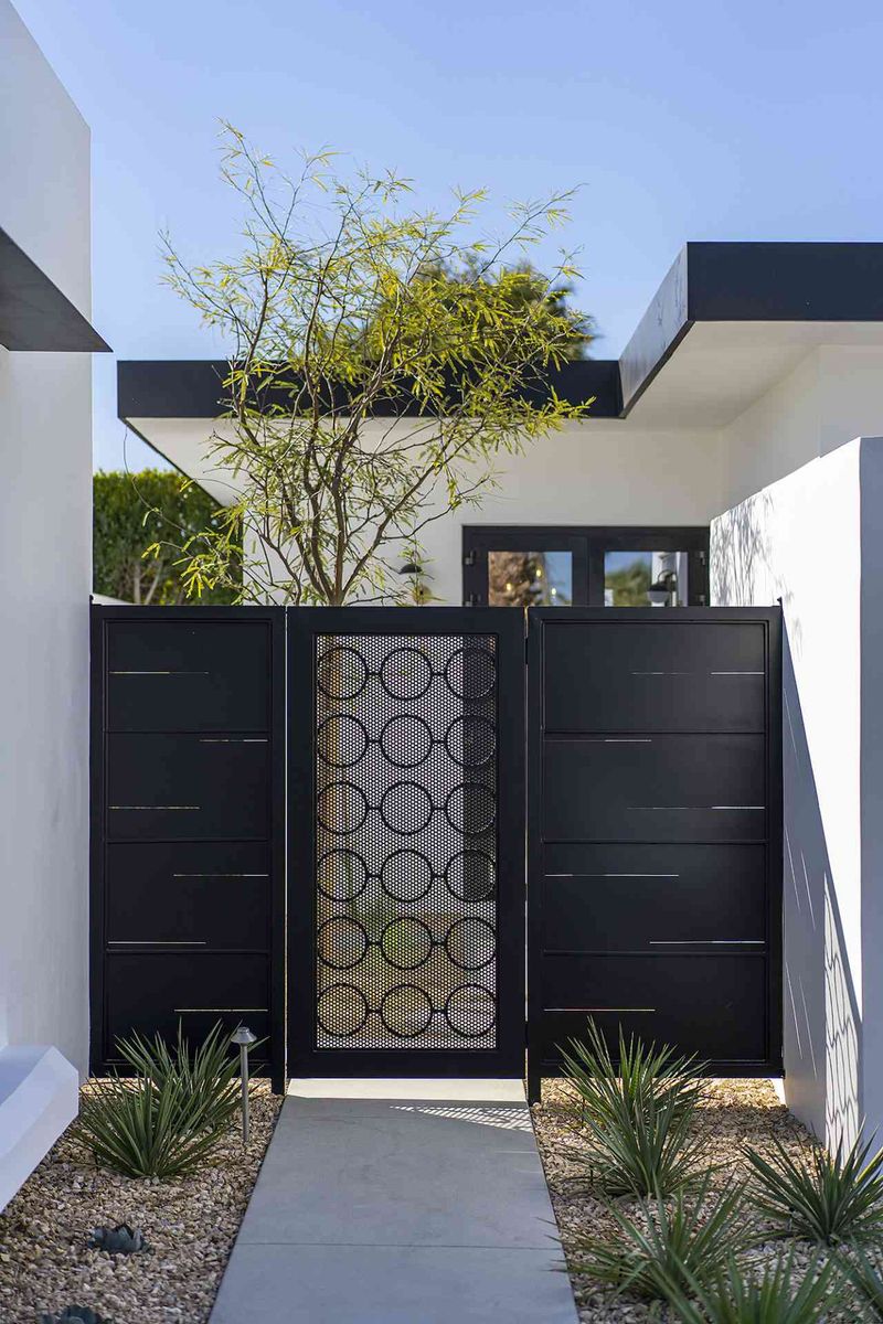 Minimalist Steel Frame Gate