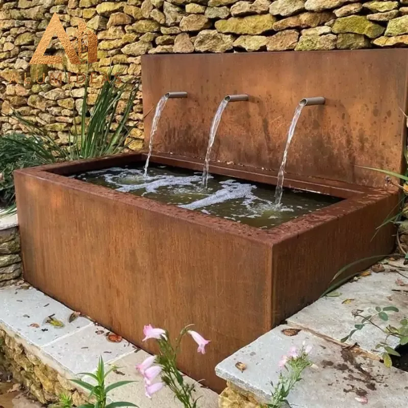 Trough-style fountains
