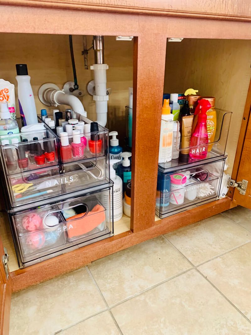 Use Clear Storage Bins