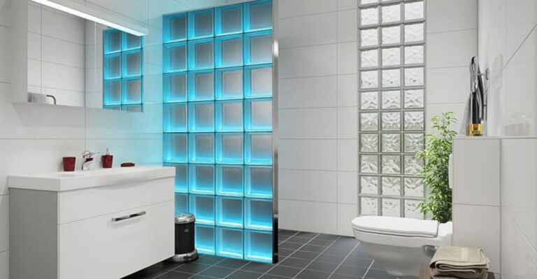 15 Bathrooms That Are Using Glass Blocks to Create a Sense of Opulence