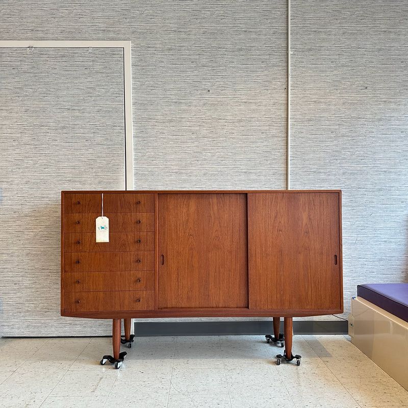 Mid-Century Teak Sideboard – $120