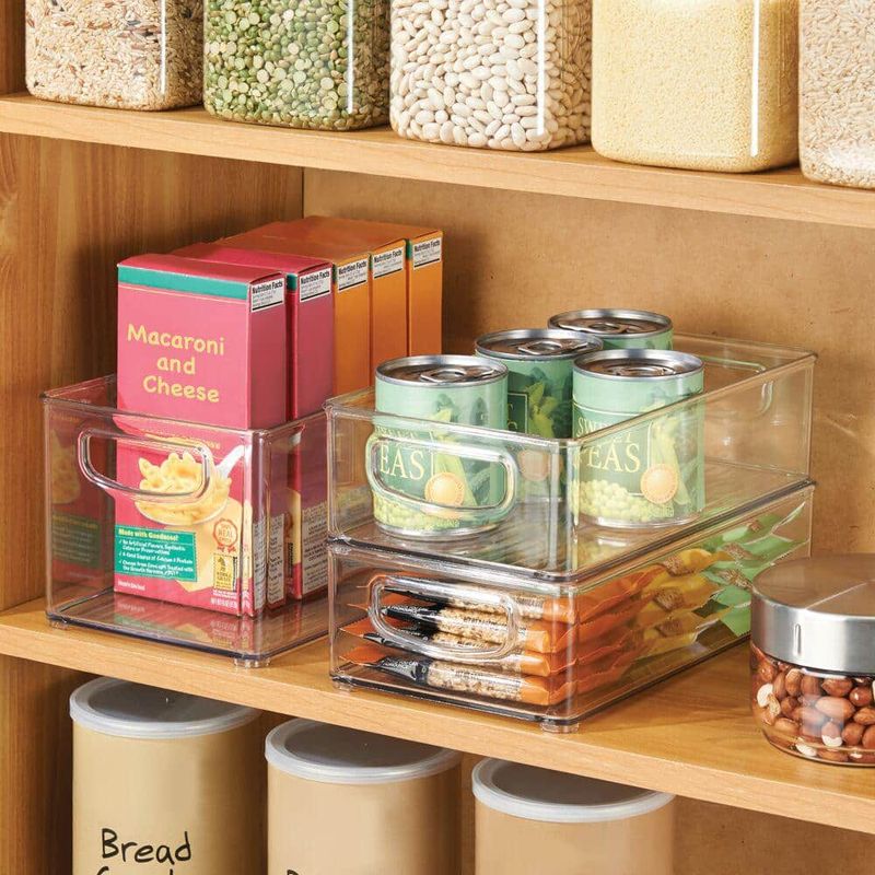 Clear Bins for Easy Visibility