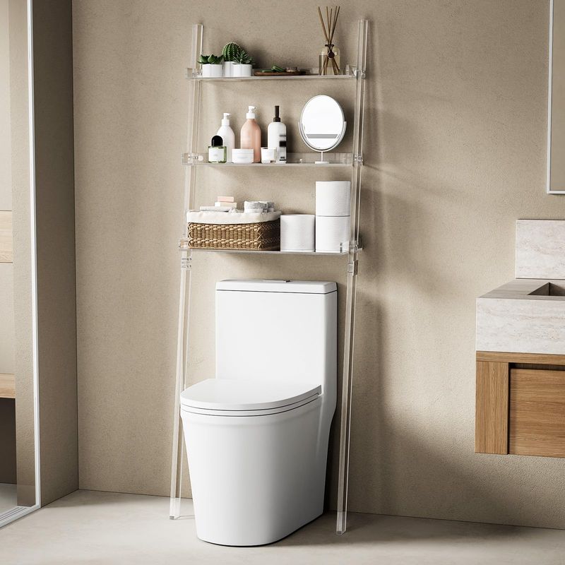 Over-The-Toilet Ladder Shelves