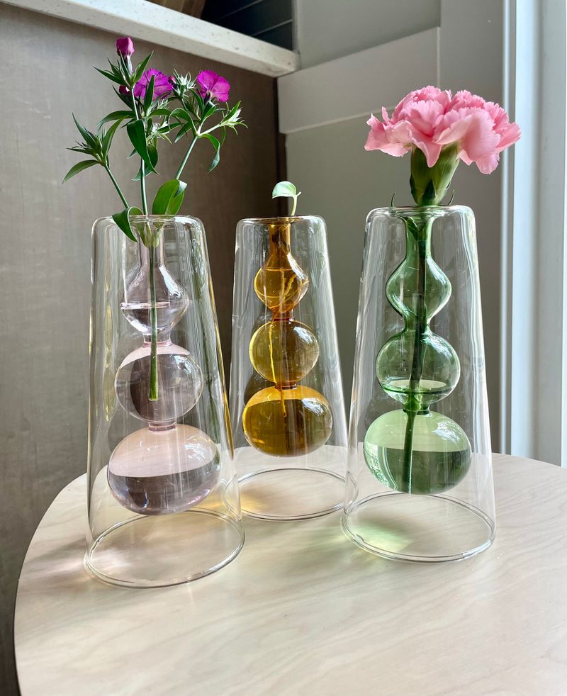 Glass Bubble Vases