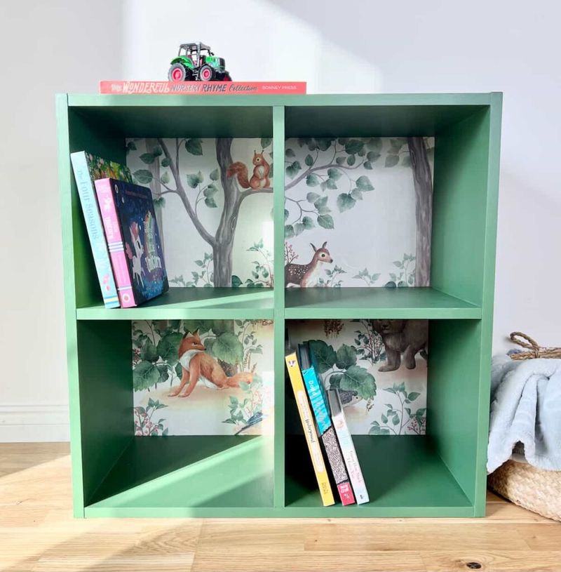 Wooden Crate Bookshelf