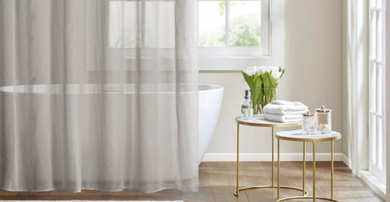 18 Shower Curtain Tricks To Instantly Give Your Bathroom A Luxe, High-End Look