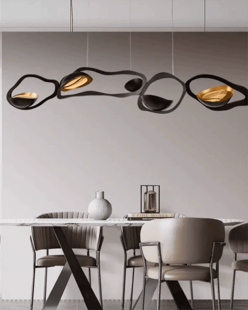 A closer look at Penthouse Apartment With Artistic Lighting Fixtures