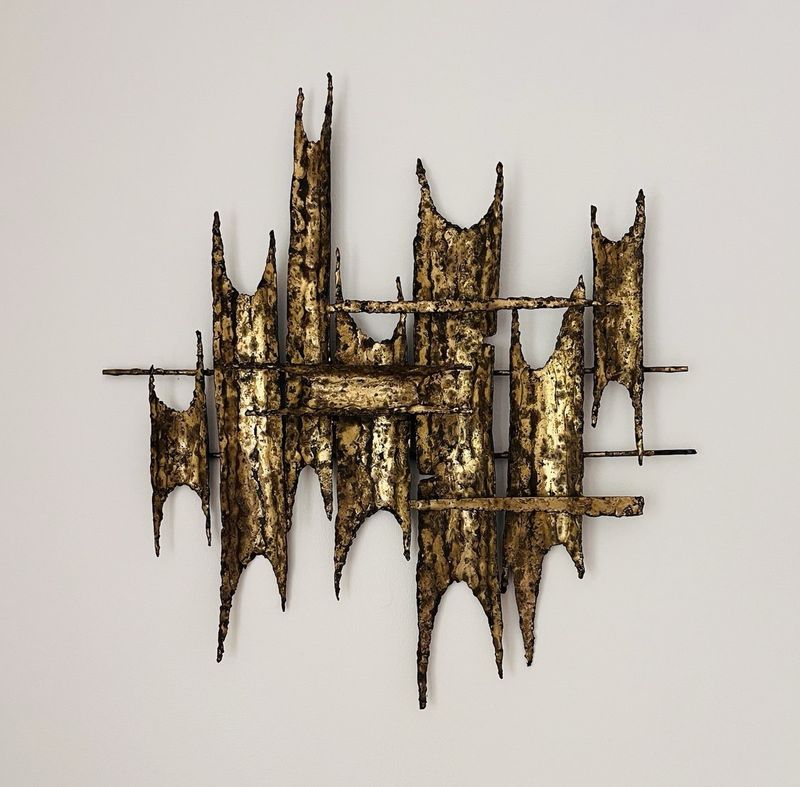 Brutalist Wall Sculpture – $150