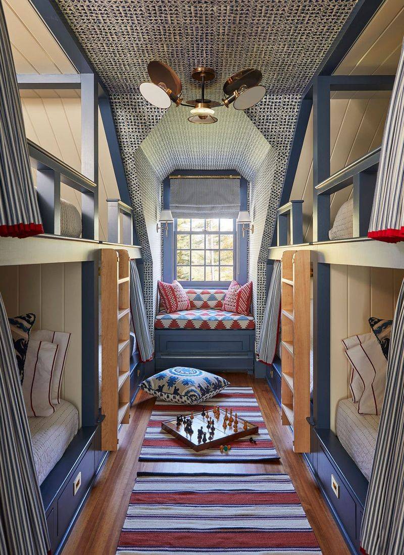 Adventure-Ready Bunk Room With Cozy Hideaways
