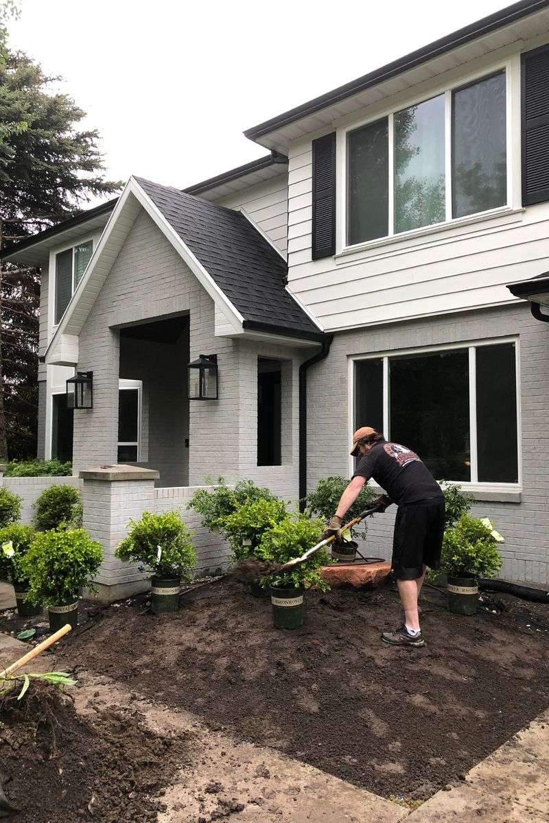 Uneven or poorly maintained landscaping