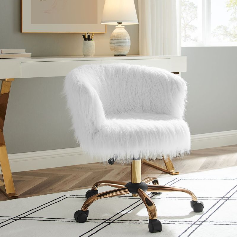 Faux Fur Desk Chair