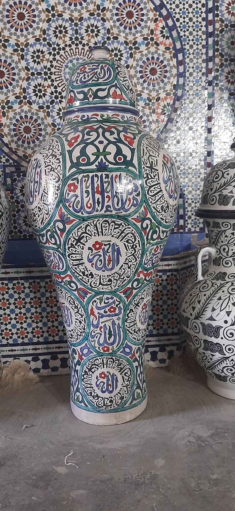 Incorporate hand-painted ceramics