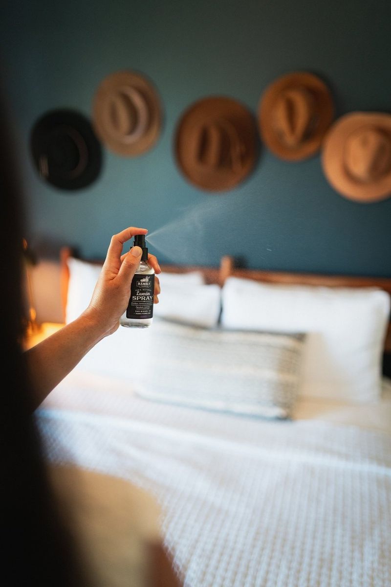 Used Scented Linen Spray on Sheets