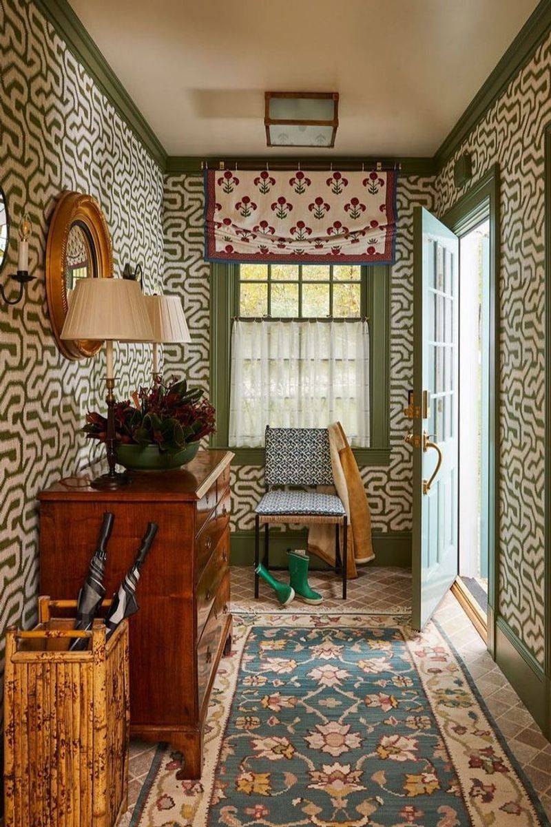 Charming Rear Entry With Whimsical Patterns