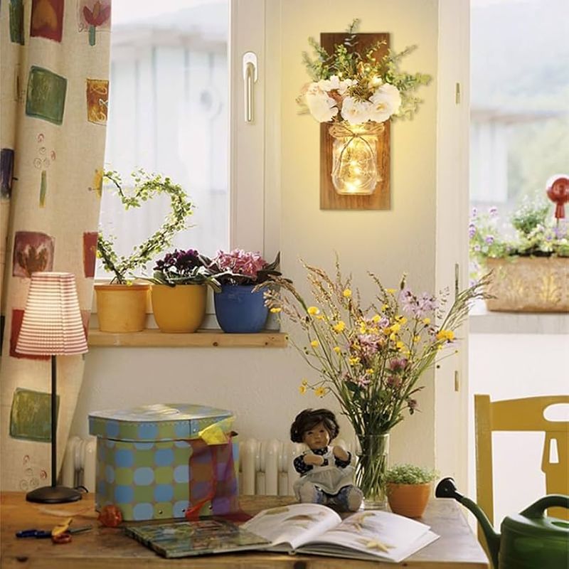 Mason Jar Wall Sconces