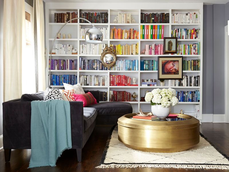 Showcase Colorful Book Spines