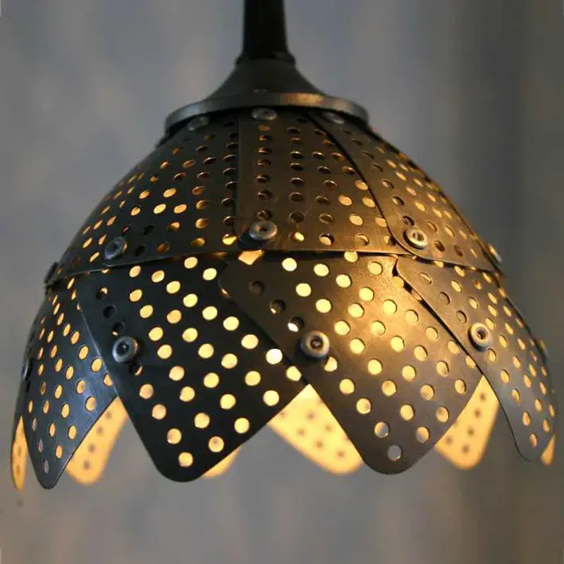 Turn Colanders into Pendant Lights