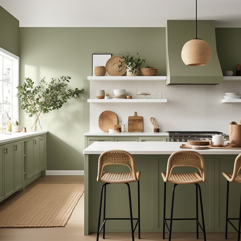 Olive Green Kitchenettes