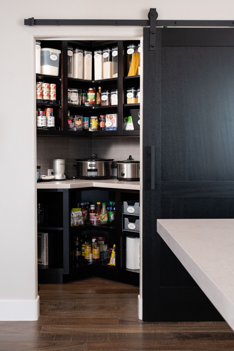 Pantry Cabinet Jammed in a Tight Corner
