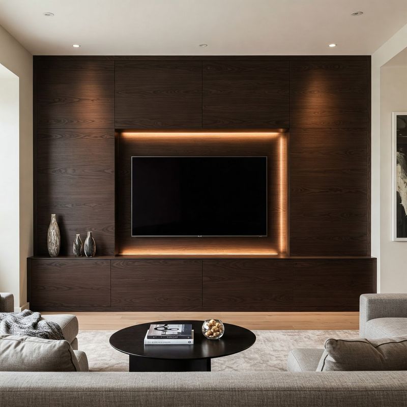 Built-in media wall