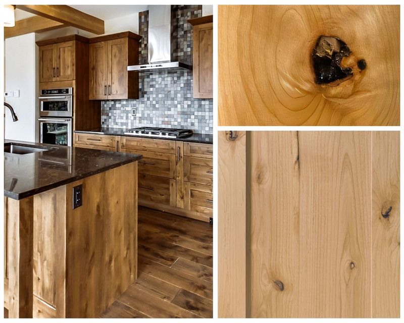 Hickory Cabinets with Visible Grain