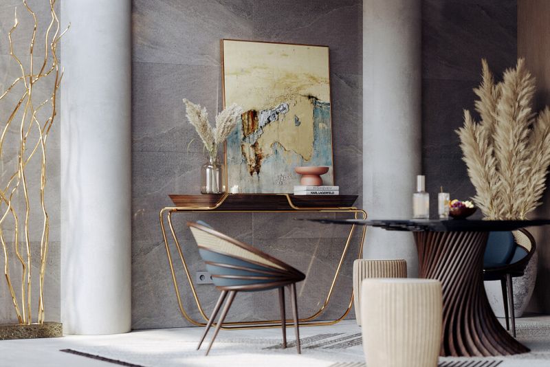 Gleaming Metallic Accents