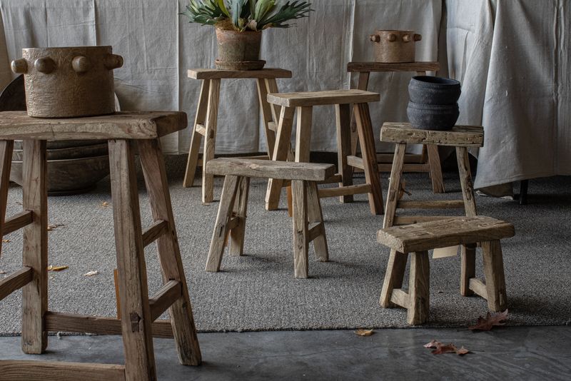 Old Wooden Stools