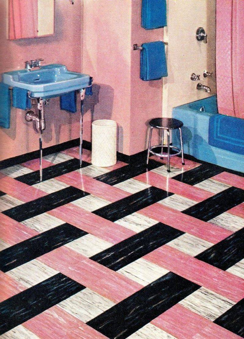 Colorful Linoleum Floors