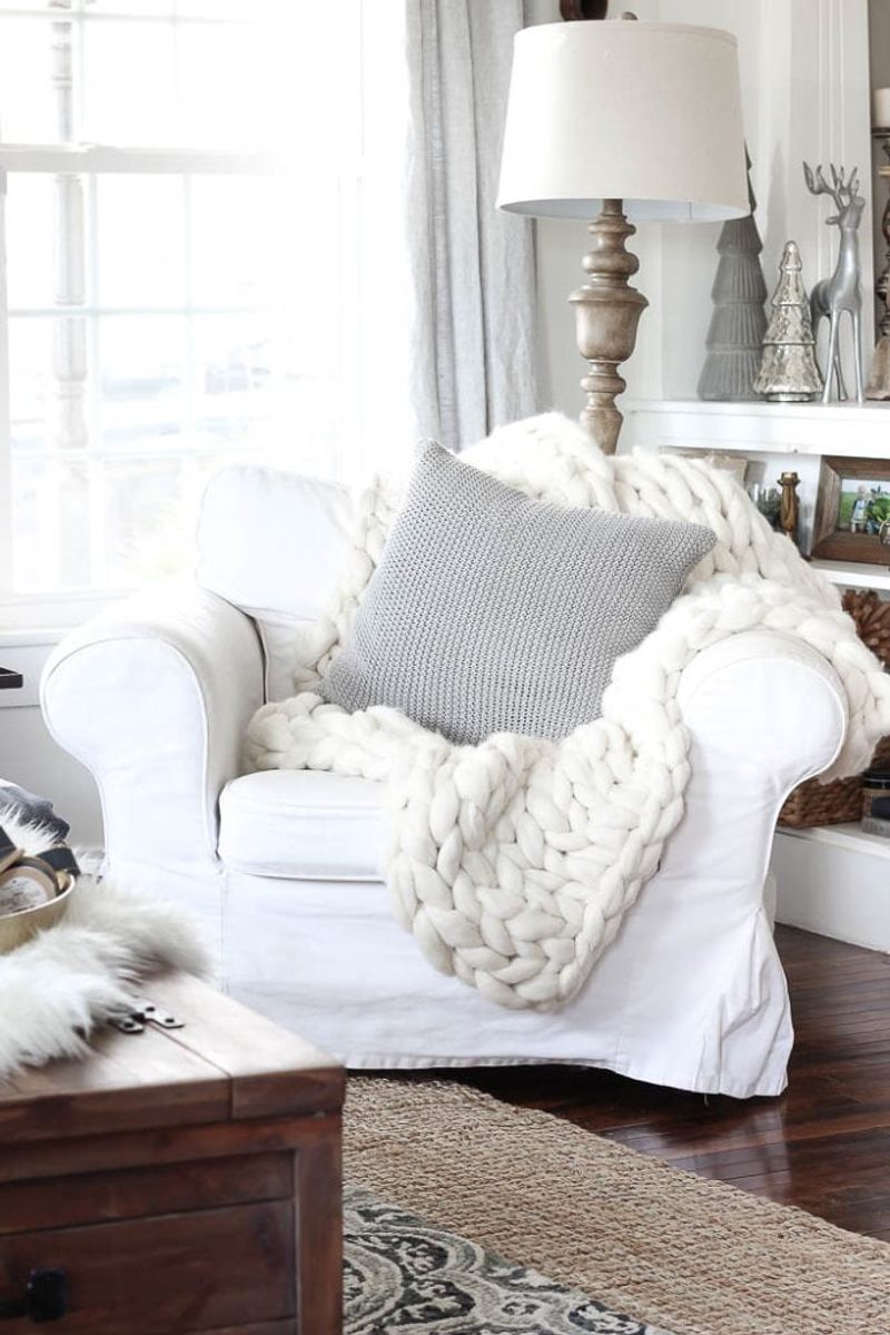 Drape Throws Over Furniture