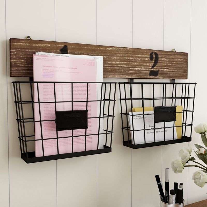 Wall-mounted baskets