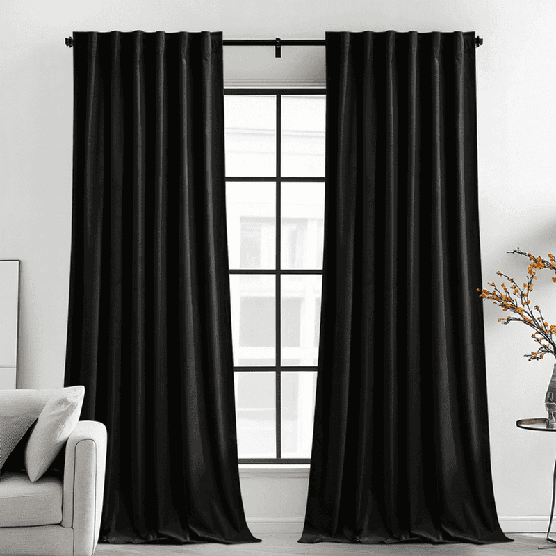 Dark, Heavy Curtains That Block Light