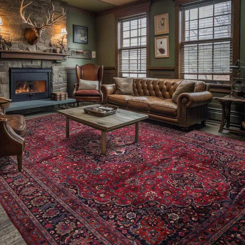 Vintage Rugs in Wine Tones
