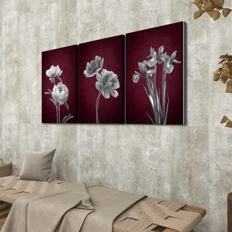 Framed Art in Red Tones