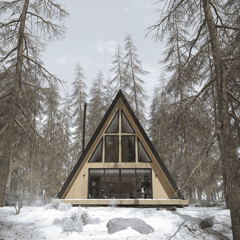 A-Frame Prefab Tiny Home
