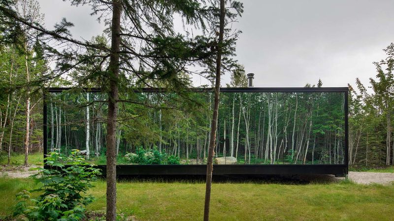 Glass-Wrapped Lodge in the Pines