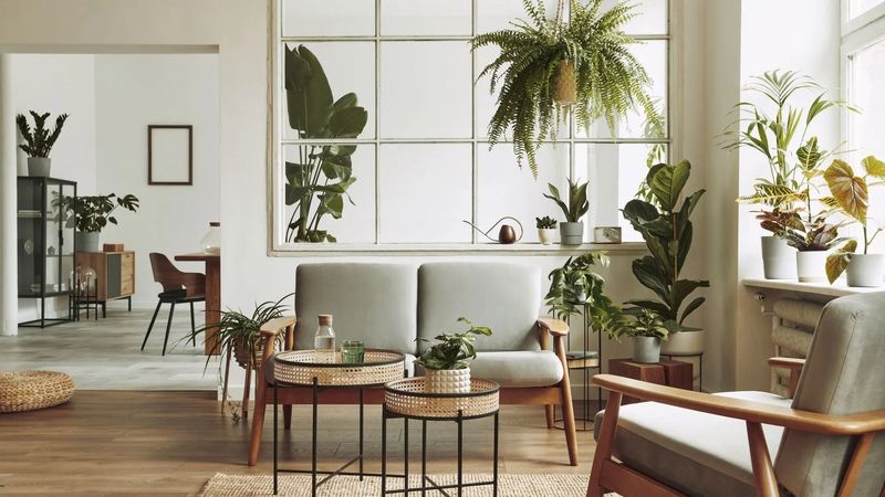 Pops of Green from Houseplants