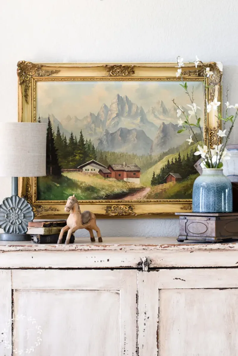 Oil Paintings In Ornate Frames