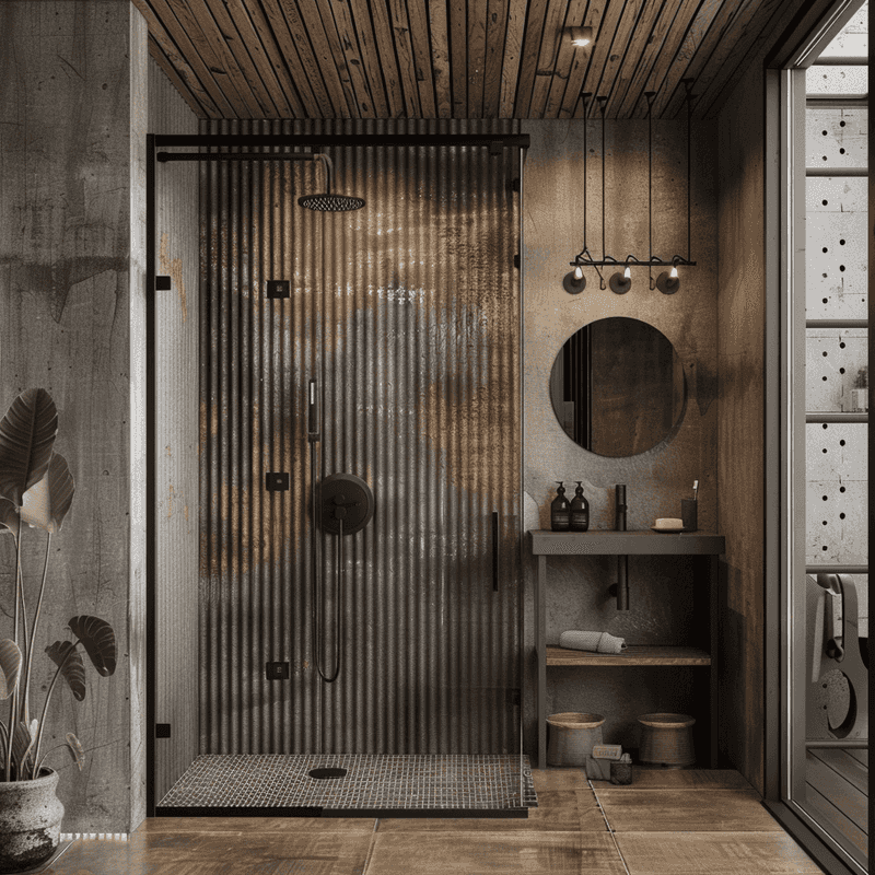 Corrugated Metal Panels Add Texture And History