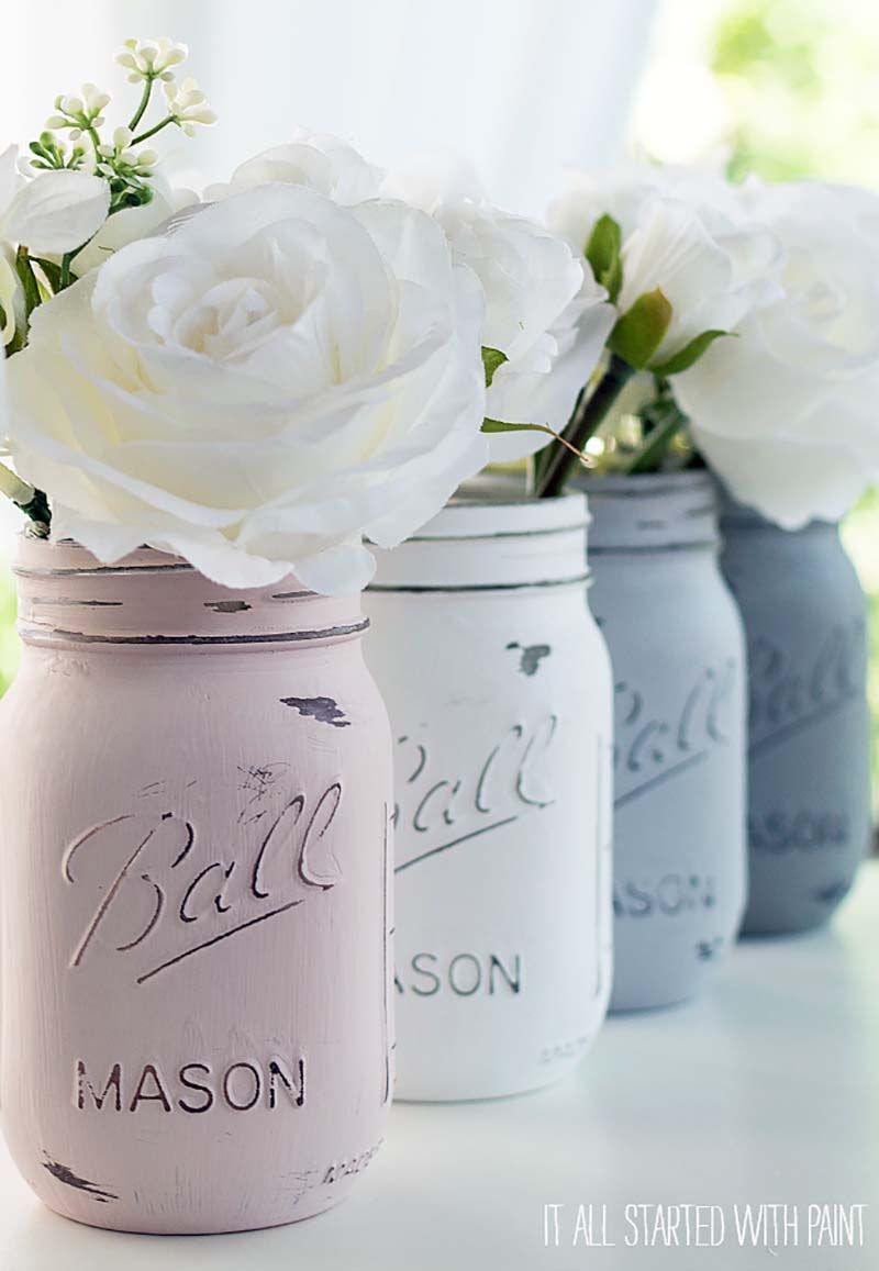 Painted Mason Jars