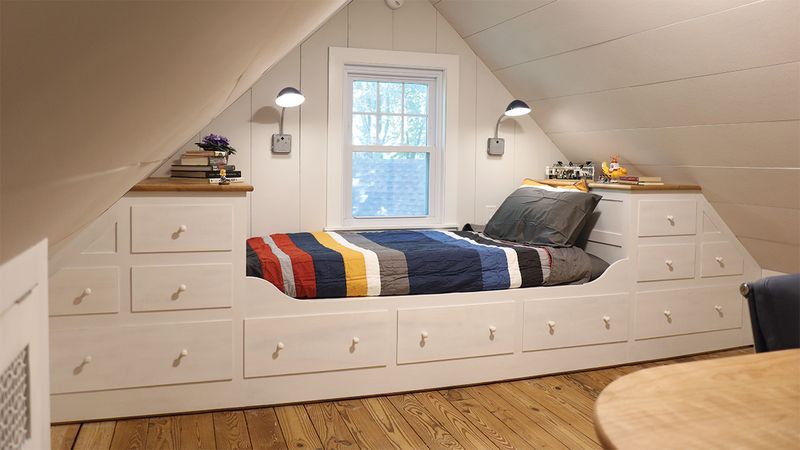 Add built-in storage solutions