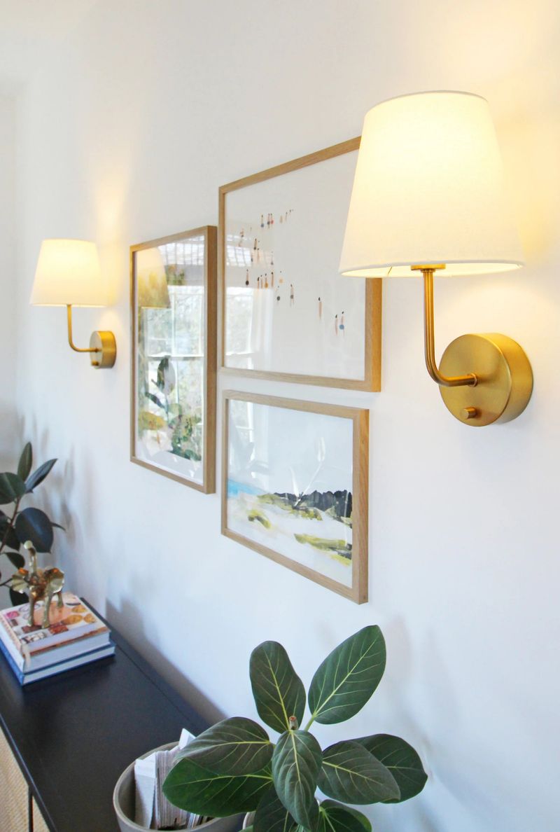 Installed Wall Sconces Instead of Table Lamps