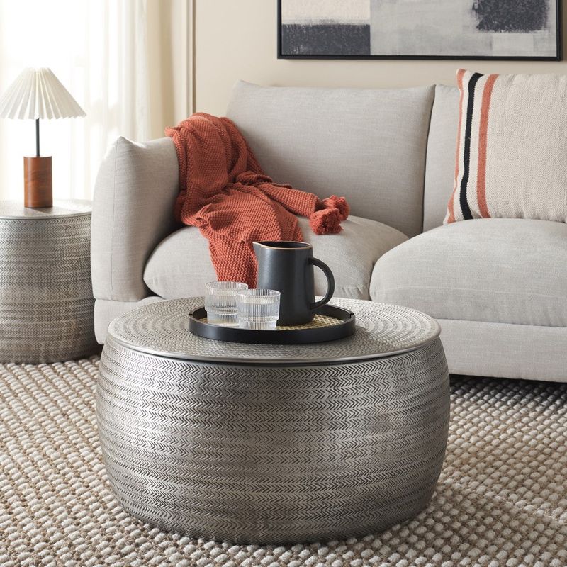 Safavieh Metallic Storage Ottoman