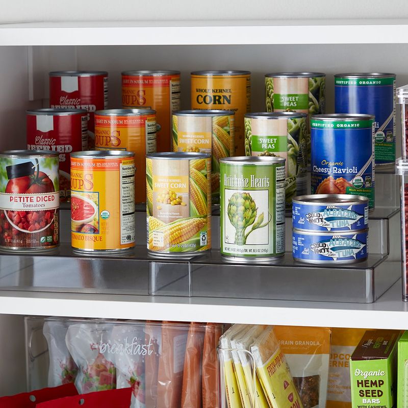 Tiered Shelves for Canned Goods