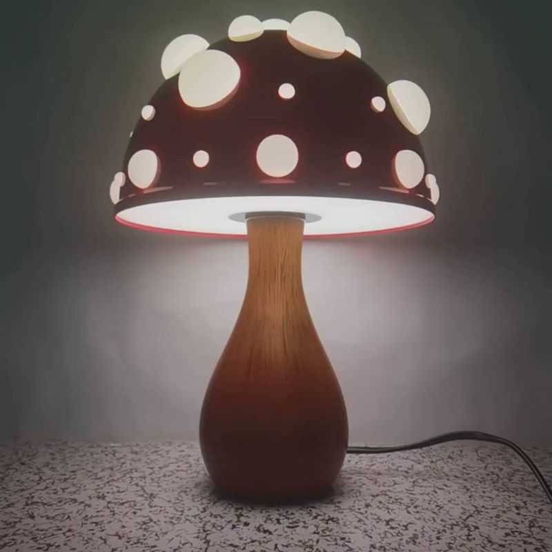 Mushroom Lamps and Decor