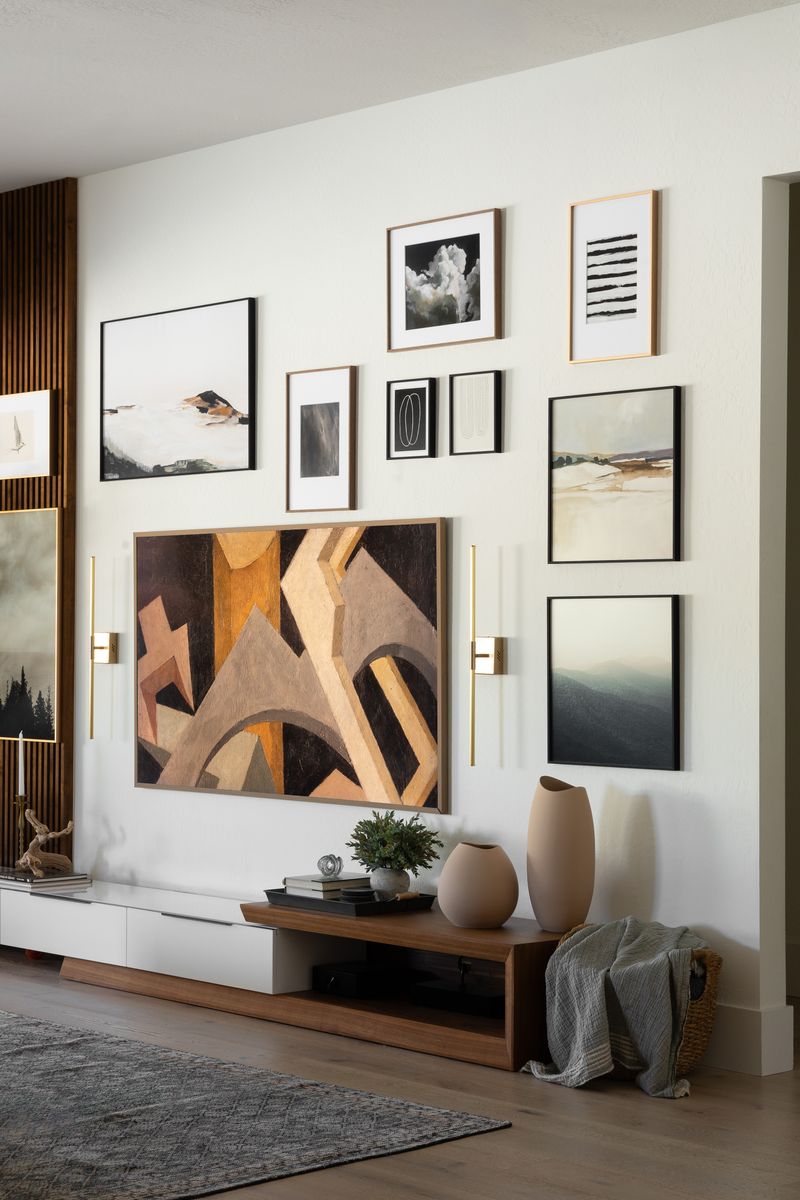 Disguise Your TV With Surrounding Art