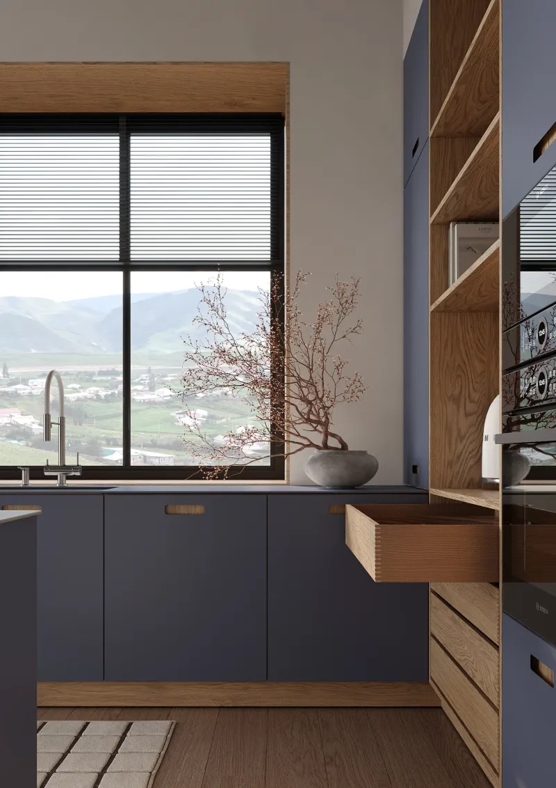 Pale Blue Perfection with Integrated Recycling System
