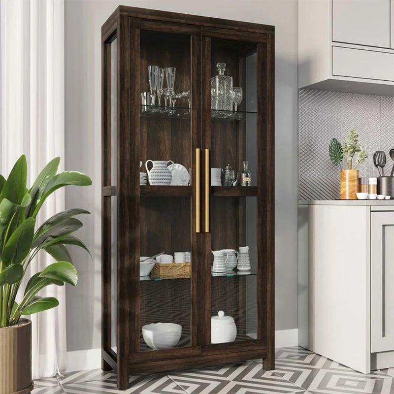 Transform A Curio Cabinet Into A Kitchen Collectibles Showcase
