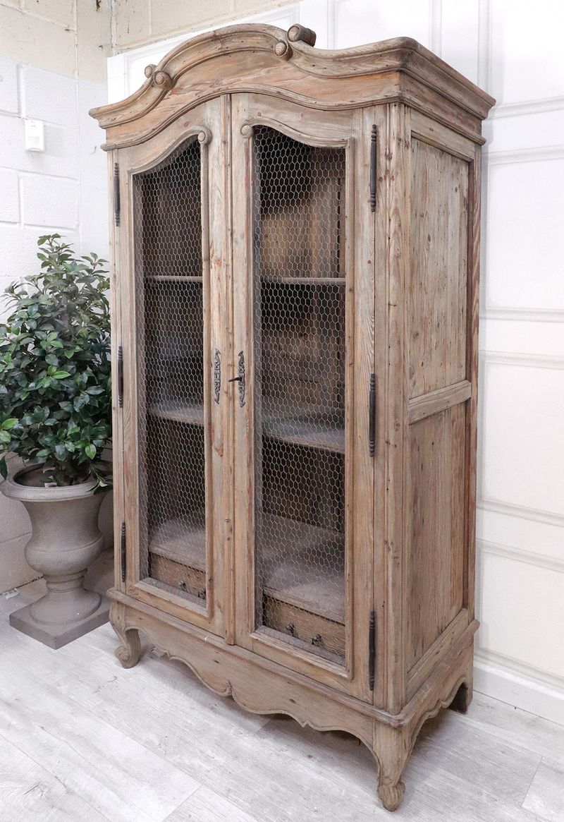 Chicken Wire Cabinet Doors