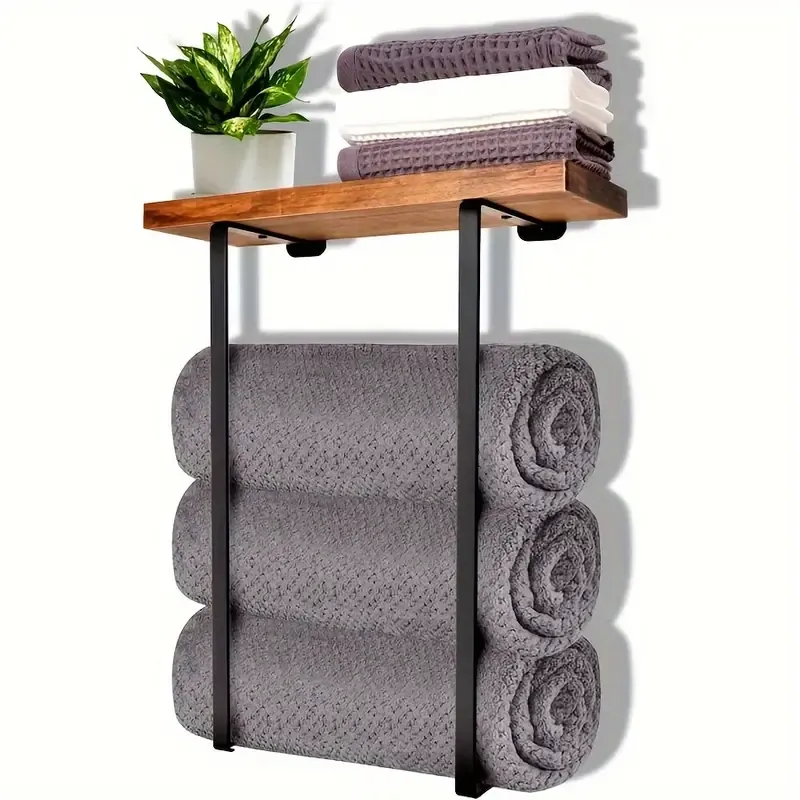 Wall-Mounted Towel Rack
